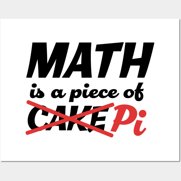 Pi Day Math Pie Geeky Nerdy Funny Wall Art by displace_design